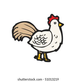 dibujo peculiar de un pollo