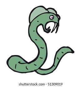 dibujo peculiar de una cobra