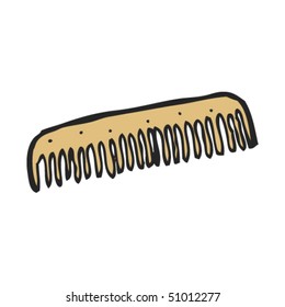 quirky drawing of a comb