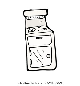 quirky drawing of a cooker