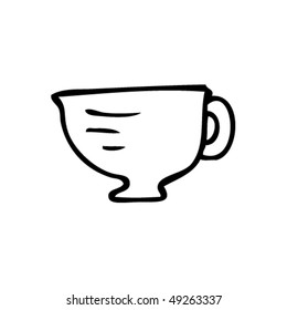 quirky drawing of a cup