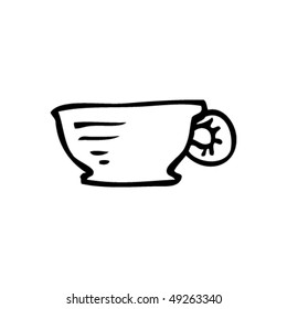 dibujo peculiar de una taza