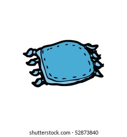 quirky drawing of a cushion