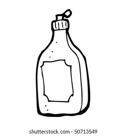 quirky drawing of a detergent bottle quirky drawing of a detergent bottle