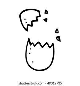 dibujo peculiar de un huevo