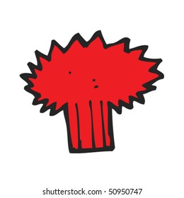 quirky drawing of an explosion