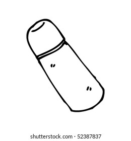 dibujo peculiar de un matraz