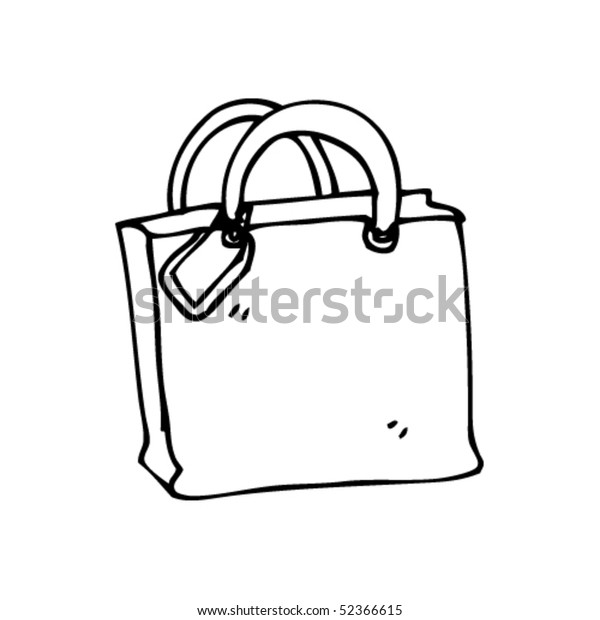 Quirky Drawing Gift Bag Stock Vector (Royalty Free) 52366615