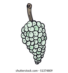 quirky drawing of grapes