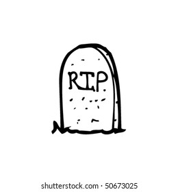 quirky drawing of a grave