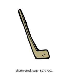 quirky drawing of a hockey stick