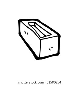 quirky drawing of a house brick quirky drawing of a house brick