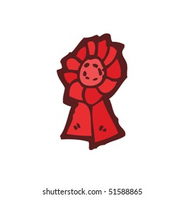estrafalario dibujo de la rosette del partido laboral