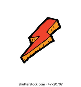 quirky drawing of a lightning bolt