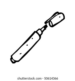 dibujo peculiar de una pluma de marcador