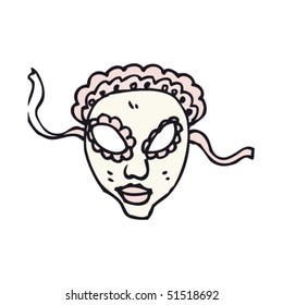 dibujo peculiar de una máscara