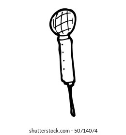 quirky drawing of a microphone