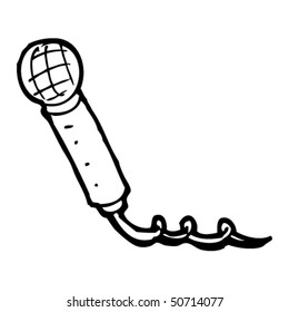 dibujo peculiar de un micrófono