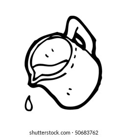 quirky drawing of a milk jug