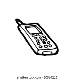 quirky drawing of a mobile