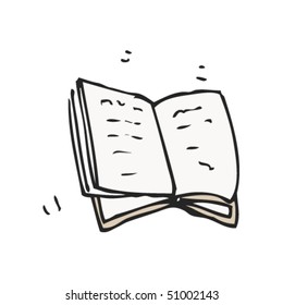 dibujo peculiar de un libro en movimiento