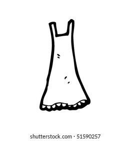 quirky drawing of a night dress