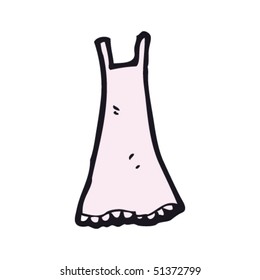 quirky drawing of a night gown