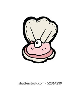 quirky drawing of an oyster