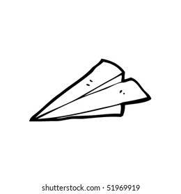quirky drawing of a paper airplane