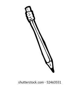 quirky drawing of a pencil