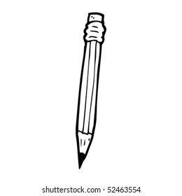 dibujo peculiar de un lápiz