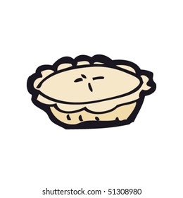 quirky drawing of pie