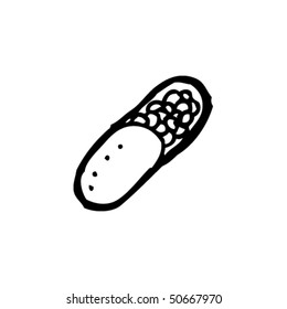 dibujo peculiar de una píldora