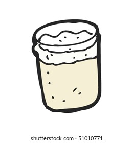 dibujo peculiar de una pinta de cerveza