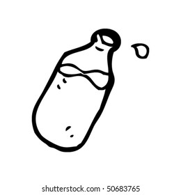 quirky drawing of a pint of milk