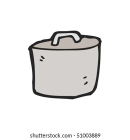 dibujo peculiar de una olla