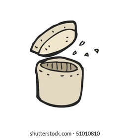 desenho peculiar de um pote