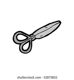 quirky drawing of a scissors