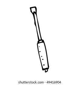 dibujo peculiar de un destornillador