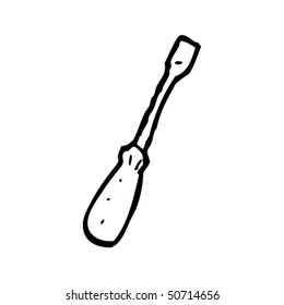 quirky drawing of a screwdriver