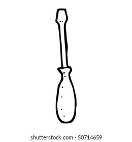 dibujo peculiar de un destornillador