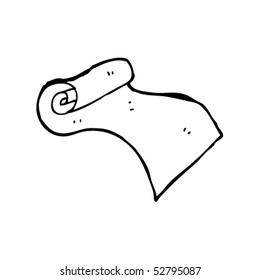 quirky drawing of a scroll