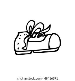 quirky drawing of a shoe