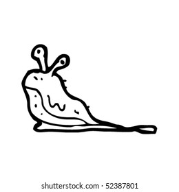 dibujo peculiar de una babosa