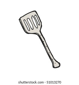 quirky drawing of a spatula