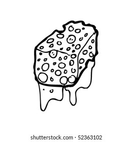dibujo peculiar de una esponja