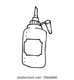 dibujo peculiar de una botella de ardilla