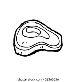 quirky drawing of a steak