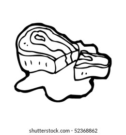 dibujo peculiar de un filete