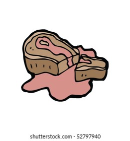 estrafalario dibujo del filete
